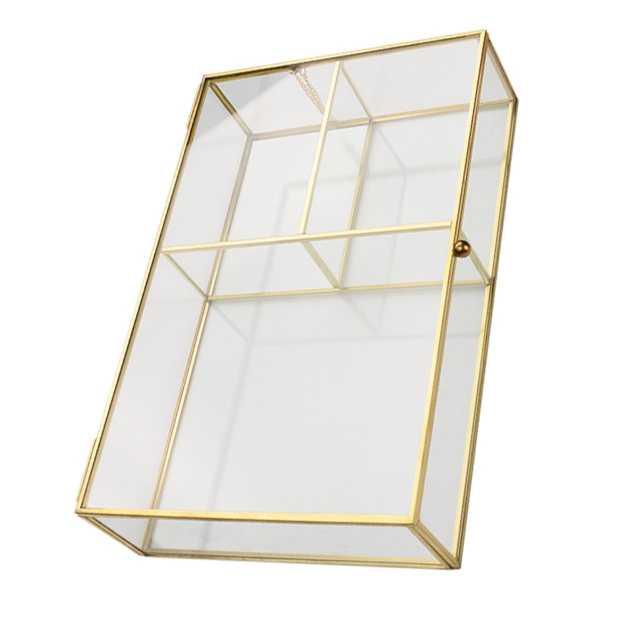 Boîte à Bijoux en Verre avec Couvercle, Solution de Rangement pour Rangement Accessoires