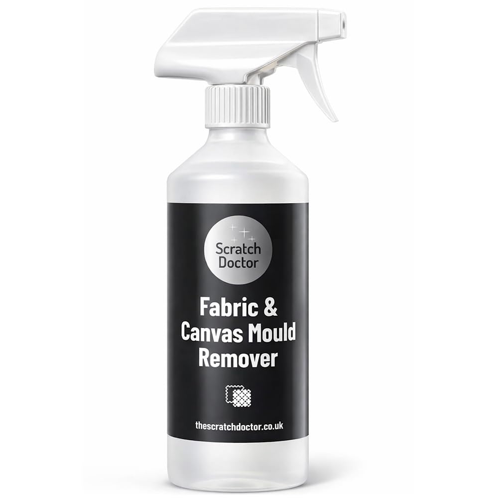 best mould remover for tents Fabric & Canvas Spray Convertible Roofs, Outdoor Furniture, & Upholstery Non Bleach Safe Formula (250ml) Box Width:96