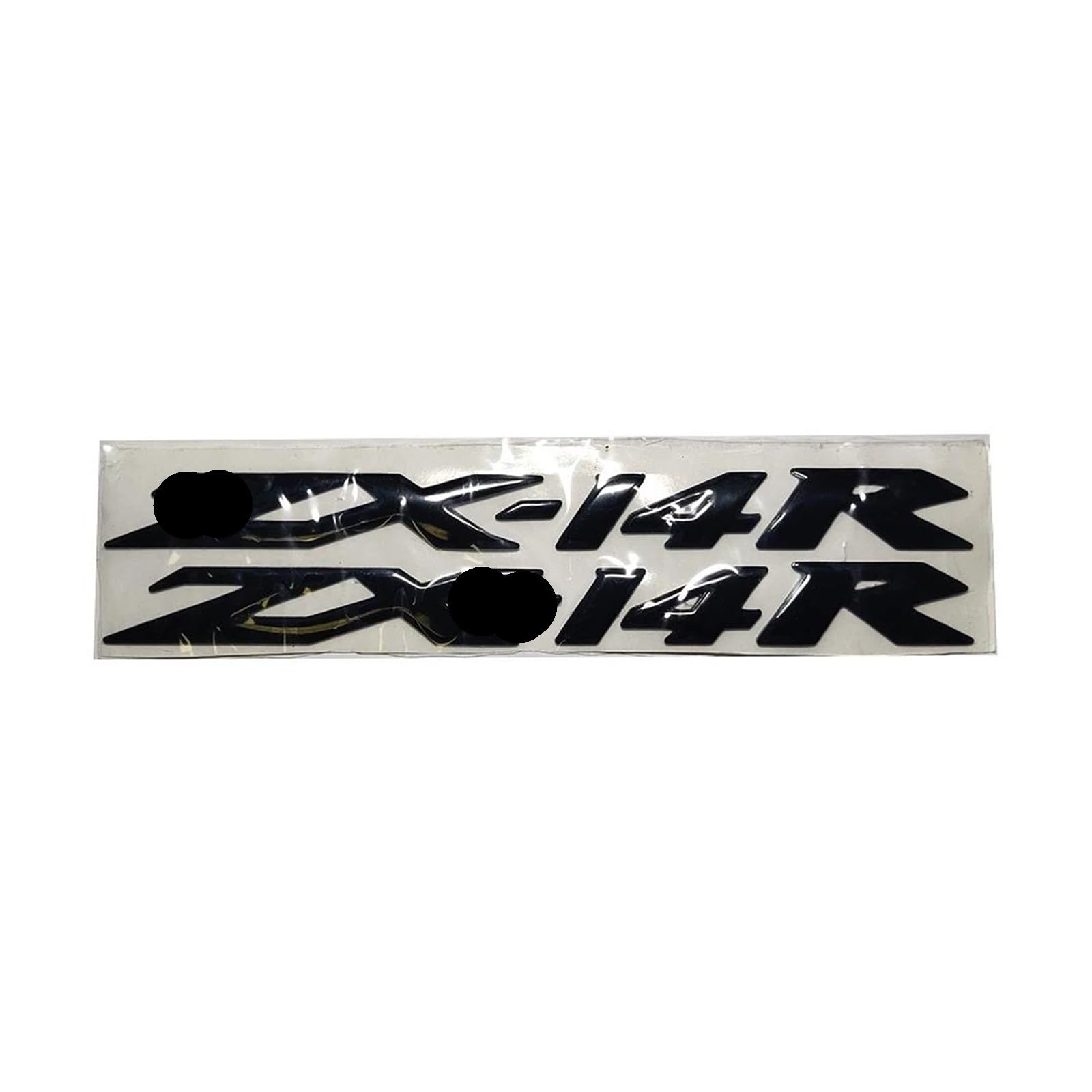 Decoration for Kawasaki ZX6R ZX10R ZX14R ZX-6R ZX-10R ZX-14R 3D Emblem Badge Decal Tank Wheel Sticker Soft Reflective Decals(Black,ZX14R)