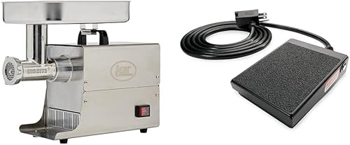 LEM Molinillo de carne Big Bite #5 e interruptor de pie