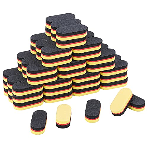 80 Stück Acryl-Nagelfeilen und Buffern, waschbar, Mini-Puffer für Nägel, Körnung 100/180, professionelles Maniküre-Werkzeug Cover