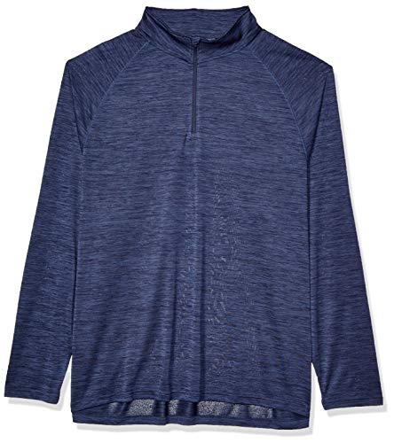 Charles River Apparel Men's Big and Tall Space Dye Moisture Wicking Performance Pullover, Navy, 5XL