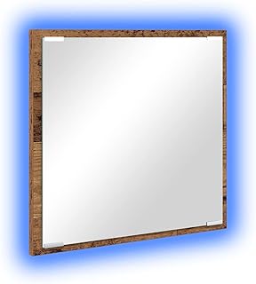 Comprar vidaXL Espejo LED para baño de Madera Envejecida 40x8.5 x 37 cm, con luz integrada y alimentación por USB. Diseño rústico Ideal para el baño. Espejo Decorativo Moderno para Interiores.