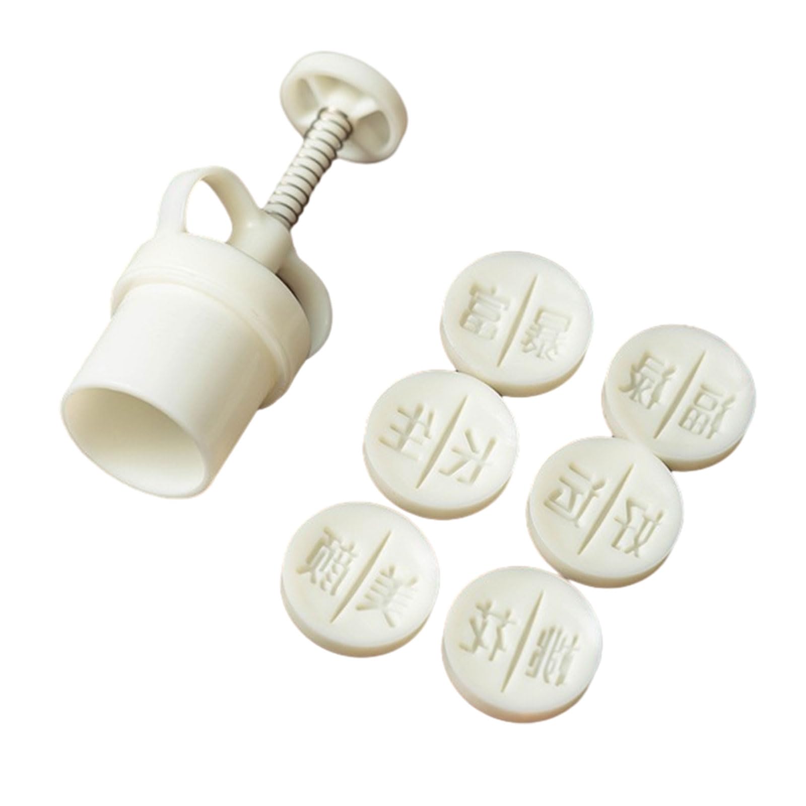 Kalttoy 50g Mung Bean Cake Molds Blessing Word Shape Tools for Chinese New Year Baking Supplies