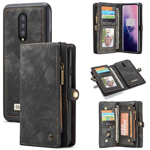 Free Shipping ๐ Anrod CaseMe Oneplus 7 Pro Wallet Case,Detachable Slim TPU PC Case, Zipper Pockets Card Holder Magnetic Flip Case, Luxury Handmade Trifold Leather with Original Strong Magnet (Black, oneplus 7 Pro) Free Shipping ๐ Anrod CaseMe Oneplus 7 Pro Wallet Case,Detachable Slim TPU PC Case, Zipper Pockets Card Holder Magnetic Flip Case, Luxury Handmade Trifold Leather with Original Strong Magnet (Black, oneplus 7 Pro)
