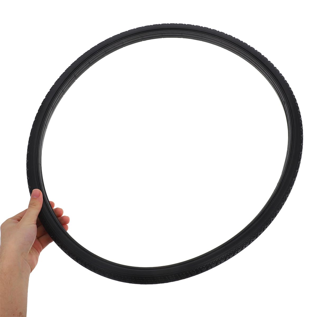 Operitacx Rollstuhl Ersatzreifen PU Schaum Vollgummi Elastisch Schwarz 24 X 1 3/8 Zoll für Manuelle und Elektrische Rollstühle Wartungsfrei