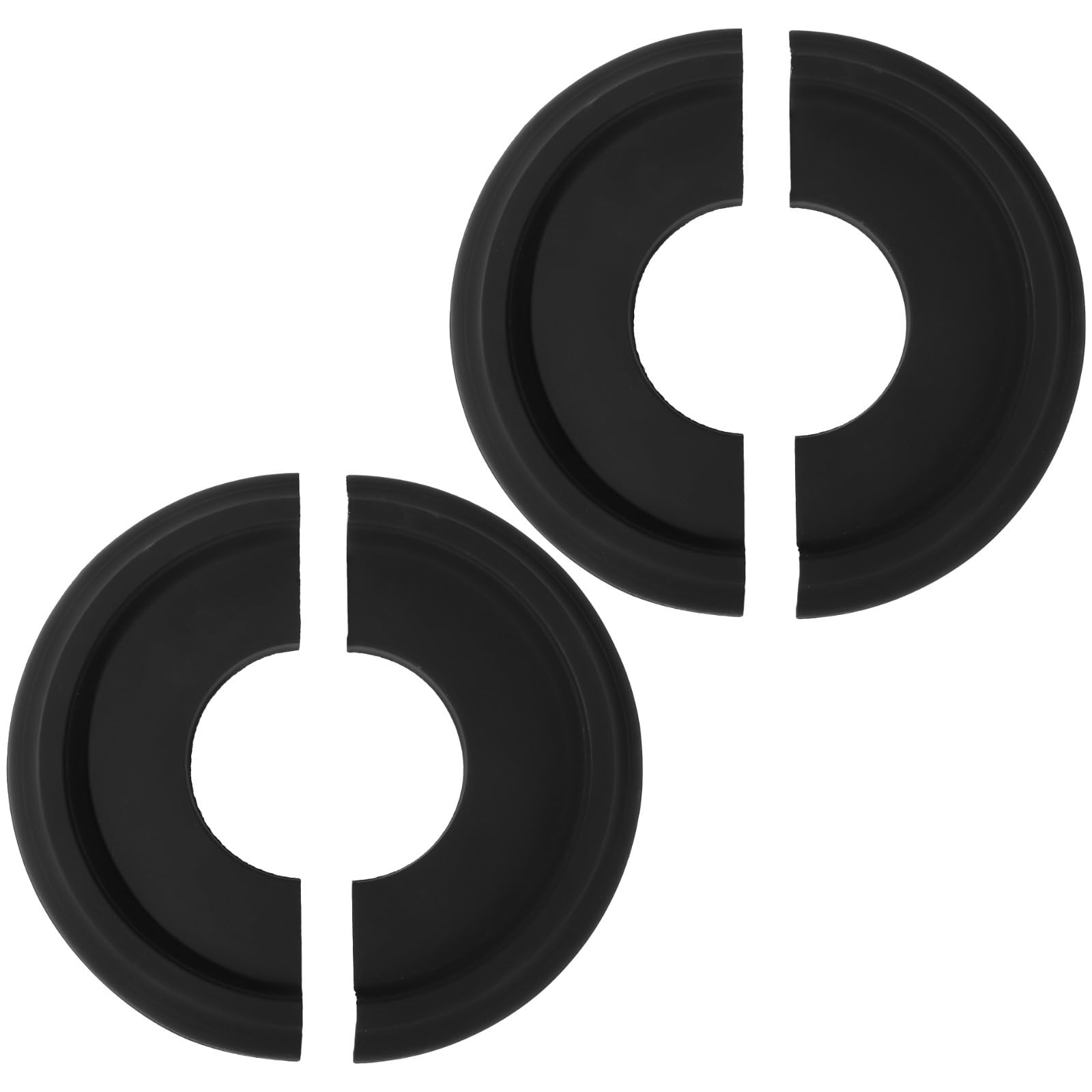 2 medaglioni da soffitto, 25,4 cm, in poliuretano nero, decorazione da soffitto per lampadari, lampadari e ventilatori a soffitto