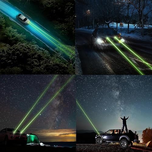Image of 2PCS Car Roof Laser Lights Remote Long Dynamic Green Laser Light (black 2pcs)