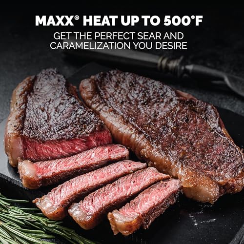 Image of Kalorik Air Fryer Oven MAXX Series 26-Quart Flex Trio with Digital Controls Dual Zone Easy-View Door and 14 Cooking Presets, Converts into Dual 13 Quart Air Fryers, 1700-Watts, Stainless Steel