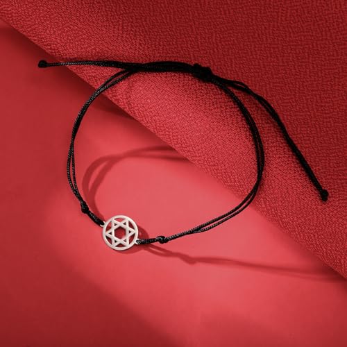 Pulsera Estrella de David de Acero Inoxidable miniatura 3