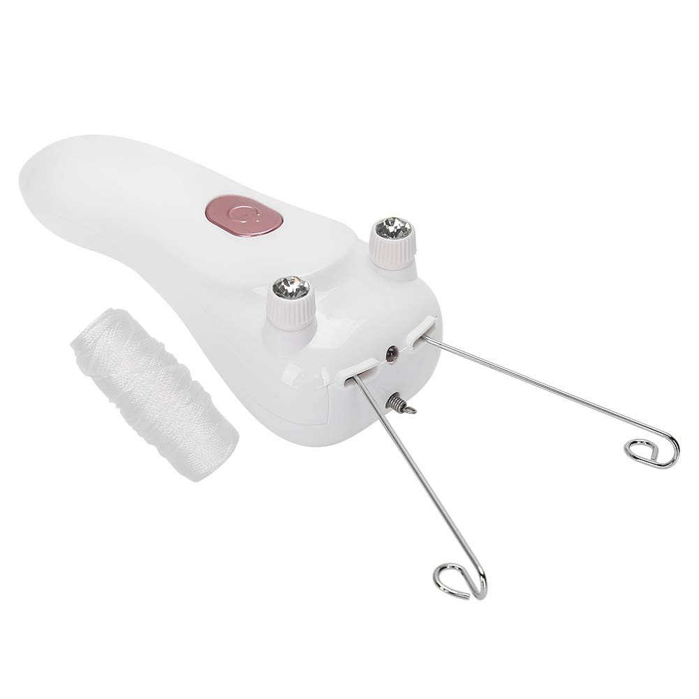 【Cadeau de fête des mères】 Épilateur de filetage électrique, épilateur de fil d'épilation physique sûr de 2 couleurs, visage de haute qualité pour femme(Pink)