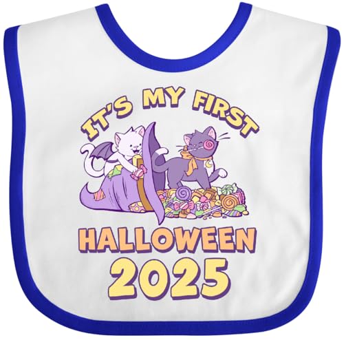 inktastic It's My First Halloween 2025 Baby Bib