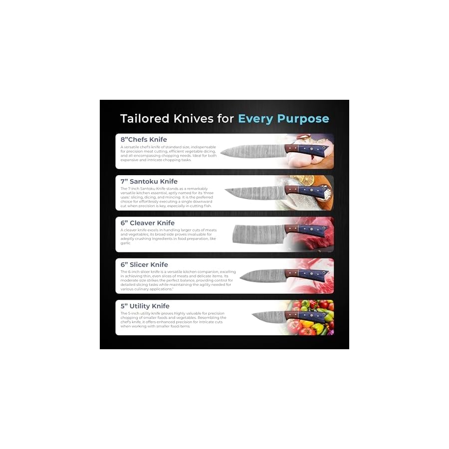 Chef-Knife-Set-5-Piece-Premium-Japanese-Steel-Damascus-Chef-Knife-Set-Perfect-for-Sushi-and-Cooking-with-Sharp-Edges-and-Tsunami-Wave-Pattern Chef Knife Set - 5 Piece Premium Japanese Steel Damascus Chef Knife Set, Perfect for Sushi and Cooking, with Sharp Edges and Tsunami Wave Pattern