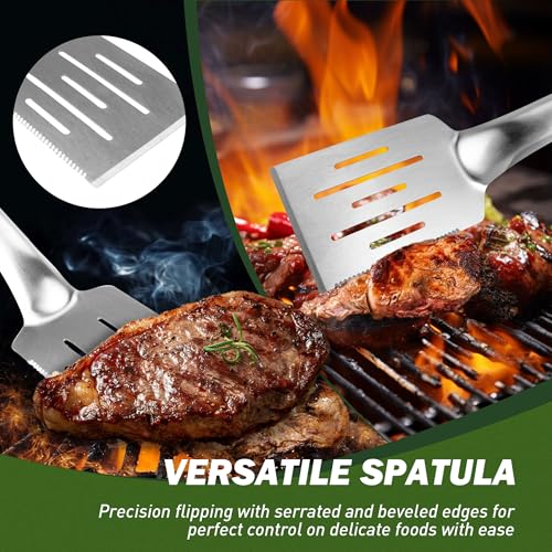 Set de 3 Utensilios para Parrilla de Acero Inoxidable 16in miniatura 2