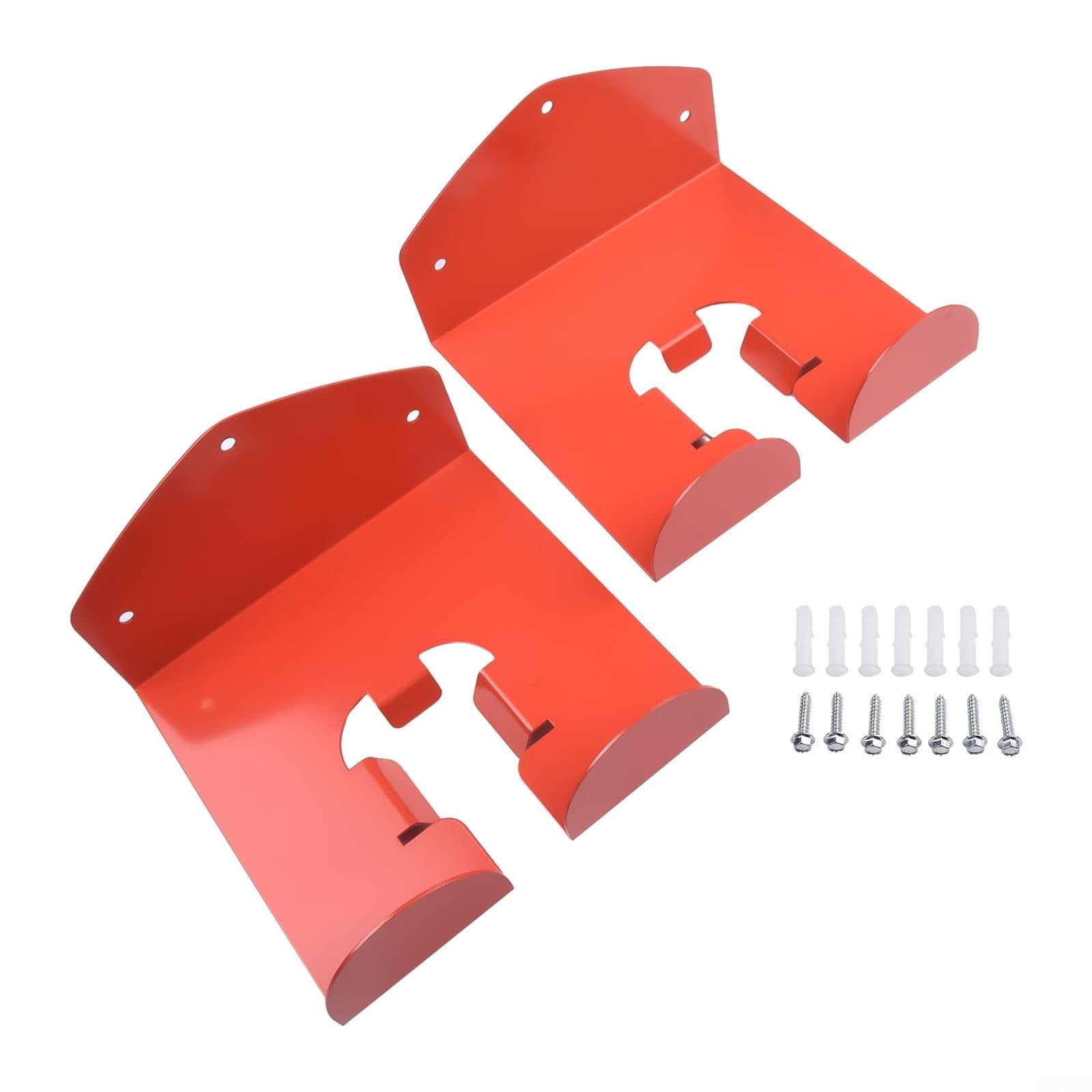 Estante de corte de pared resistente para organizador de almacenamiento de garaje, gancho de herramientas eléctricas de jardín, sostiene cortadoras de cuerda, palas, rastrillos, escobas