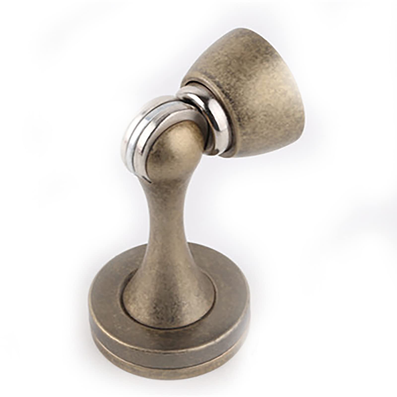 Fermaporta magnetico in metallo solido da 1 pezzo - Fermaporta a doppio uso montato a parete e a pavimento for casa, ufficio, cucina, bagno(Blue antique bronze)