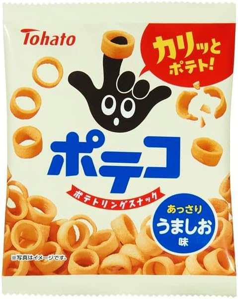 ⚠️ポテコです！ Amazon.co.jp: 東ハト ポテコうましお味 21g : 食品・飲料・お酒