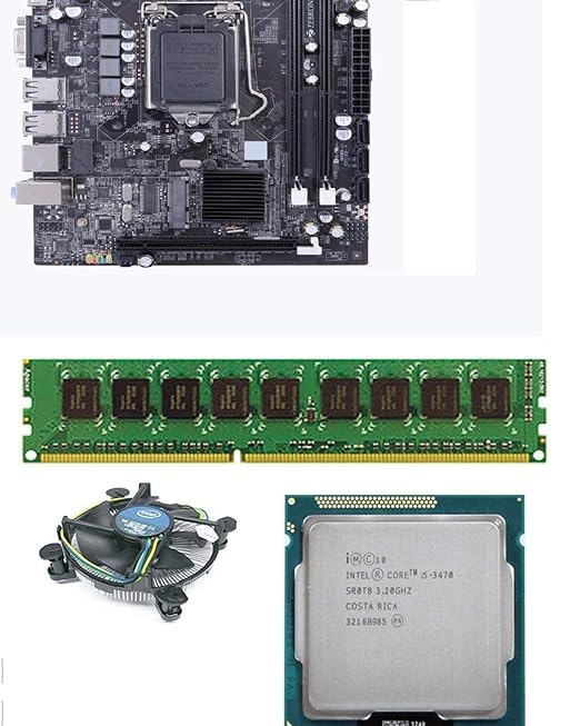 Motherboard KIT I5 3470 CPU +H61 Motherboard with NVME Support + CPU Fan HI Speed + 8 GB DDR 3 RAM (1600) Single RAM (B0DHDH4271) Amazon Price History, Amazon Price Tracker