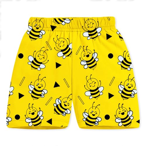 Image of Trampoline Boys Pack of 2 T-Shirt and Shorts Set - Fire Truck & Bee Print