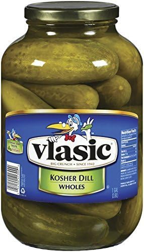 Vlasic Kosher Dill Whole Pickles, Keto Friendly, 128 Fl Oz (Pack of 4)