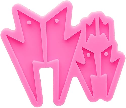 Miniatura 6 de Angel Wings Molde de aretes 3 en 1 con forma de rayo, moldes de silicona para bricolaje, joyería de moda, moldes de resina epoxi, hechos a mano,