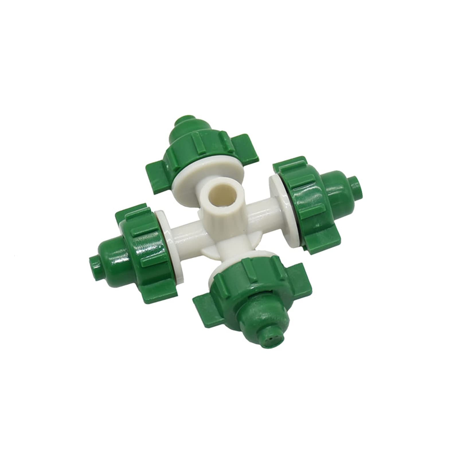 Raccordi per tubi per irrigazione a irrigazione giardino Ugello trasversale verde spray for serra ( Color : Green )