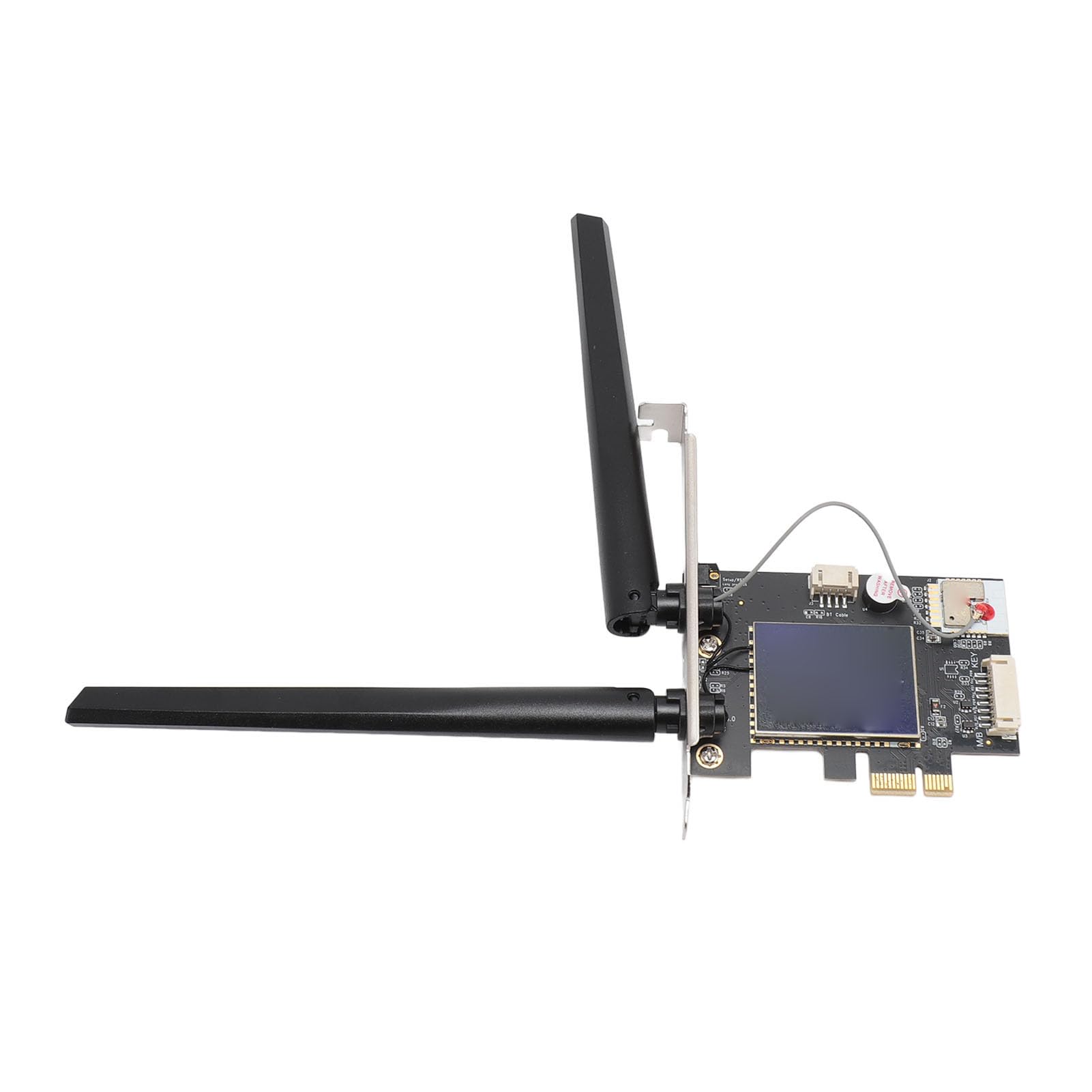Carte WiFi PCIe, Double Bande 2,4g 5G Blue Tooth 4.2 Contrôle de l'application avec des Antennes 6DBI pour Les PC de Bureau