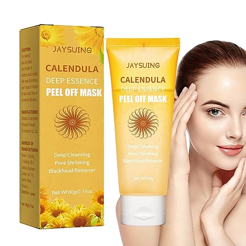Arcilla removedora de poros - Limpiador de poros con infusión de hierbas | Limpiador de poros de caléndula para el cuidado de la piel, removedor de poros de limpieza profunda, cuidado suave de Jimtuze