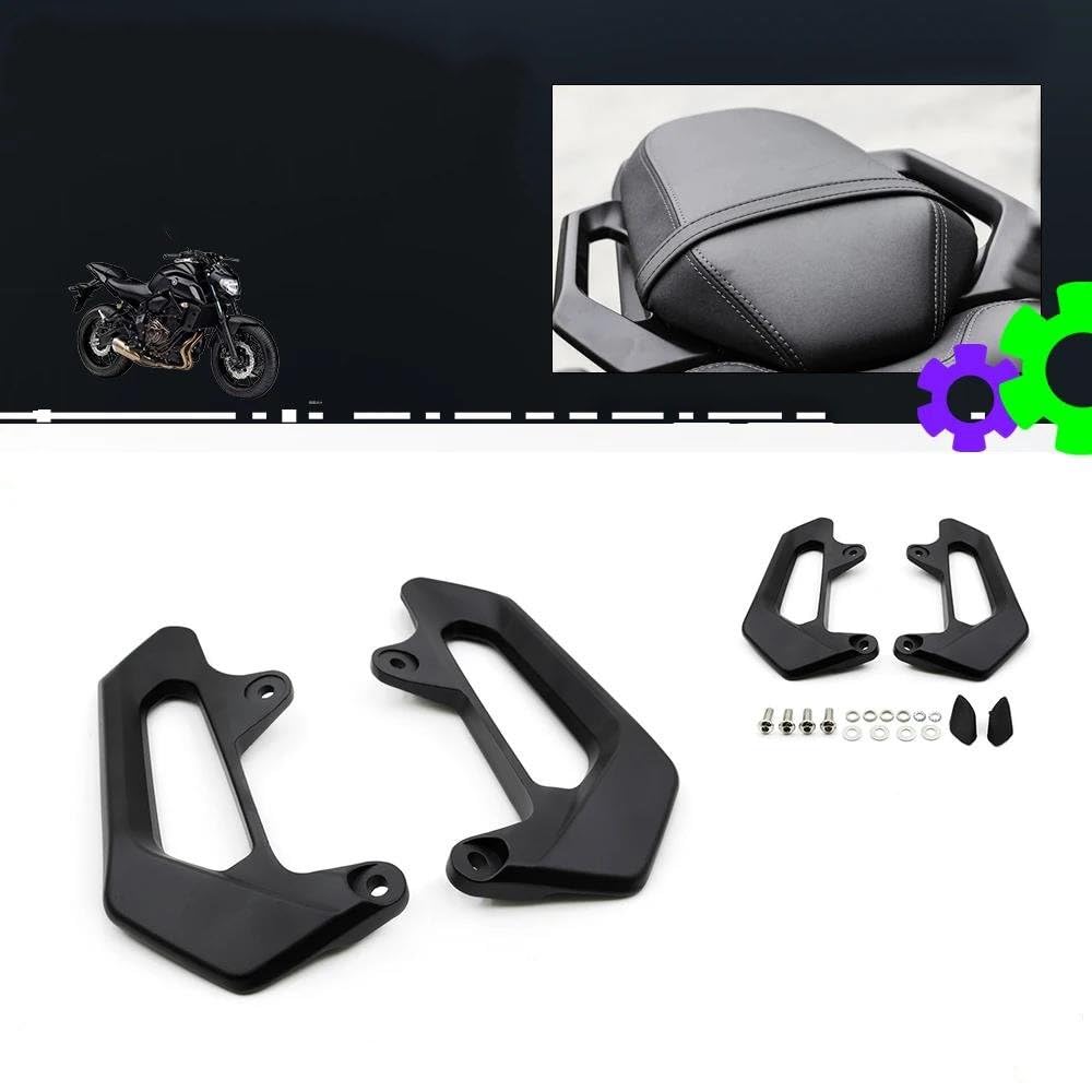 pour MT-07 MT07 MT 07 2018-2022 2023 2024 Moto Poignée De Siège Arrière Barres D’Appui Kit Accoudoir Passager Poignée de siège de Moto