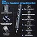 STREBITO Mini Electric Screwdriver Set, 70-in-1 Max Precision Electric Screwdriver Kit with Lights, 5 Upgraded Torque Levels, 64 Magnetic Bits, Electric Screwdriver Cordless for PC RC Electronics