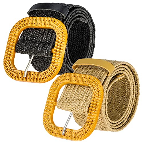 Utaly Elastic Braided Canvas Belts For Women Men Fashion Woven Stretch Braided Belts #TOP25