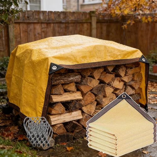 Bâche en maille anti-UV 3x3,7 m à œillets renforcés pour l'extérieur - 2