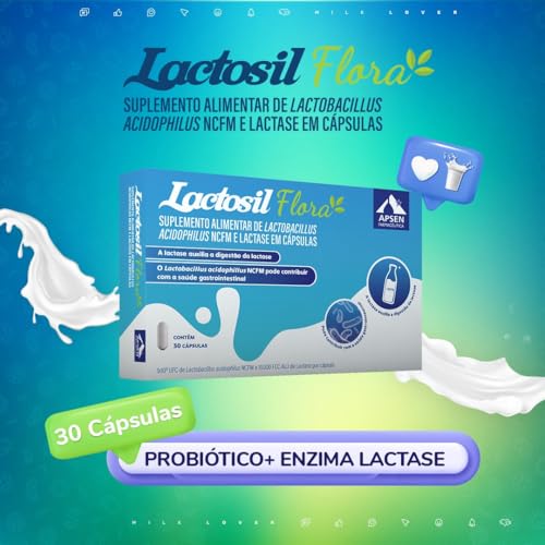 Lactosil Flora (lactase + Probiótico) Kit 3cx C/30 Caps
