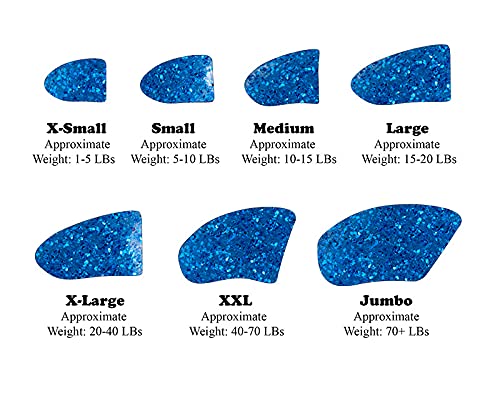 Purrdy Paws 40-Pack Soft Nail Caps For Dogs Claws Blue Glitter X-Small #TOP1