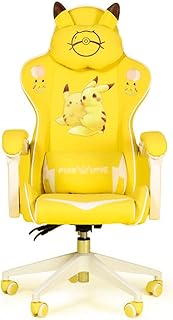 FOLA Silla Silla Amarilla Profesional Gaming Gaming Silla ergonómica Ordenador Personal elevable Silla giratoria Racing