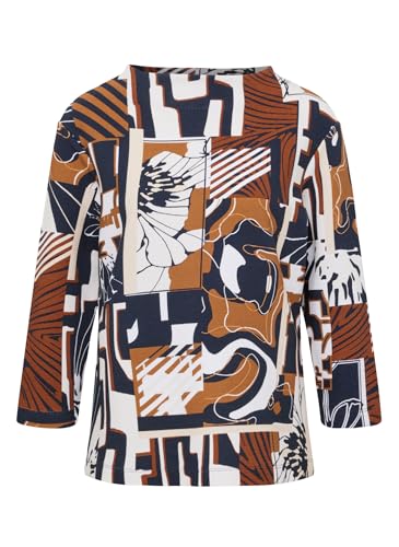 Rabe Sweatshirt Gemustert - Stehkragen, 3/4 Arm