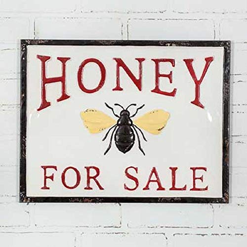 CTW Home Collection Honey for Sale Metal Sign