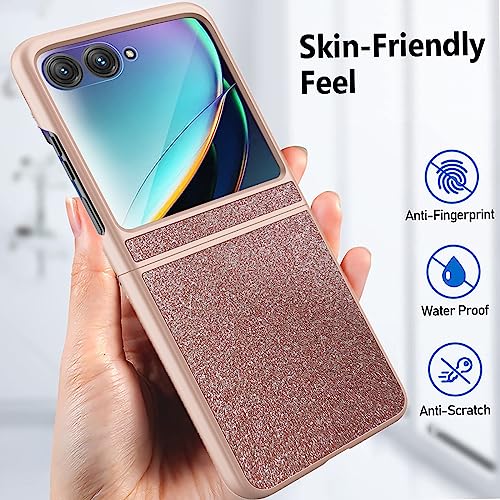 Ninki 30974 For Motorola Razr Plus 2024 Case With Screen Protector, Moto Razr Plus + 2024 Case,Glitter Leather Case For Motorola Razr 50 Ultra Case Flip Phone Case thumb #6