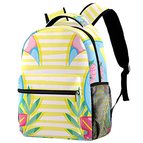 Sac à dos décontracté pour femme grand sac à dos de voyage imprimé USA Multicolored-2