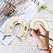 Healifty Horseshoe Wood Cutout 24Pcs Horseshoe Shape Wood Slices Unfinished Wood Chips Handicrafts Home Decorative Wooden Cutouts DIY Crafts Home Decoration Craft Projects
