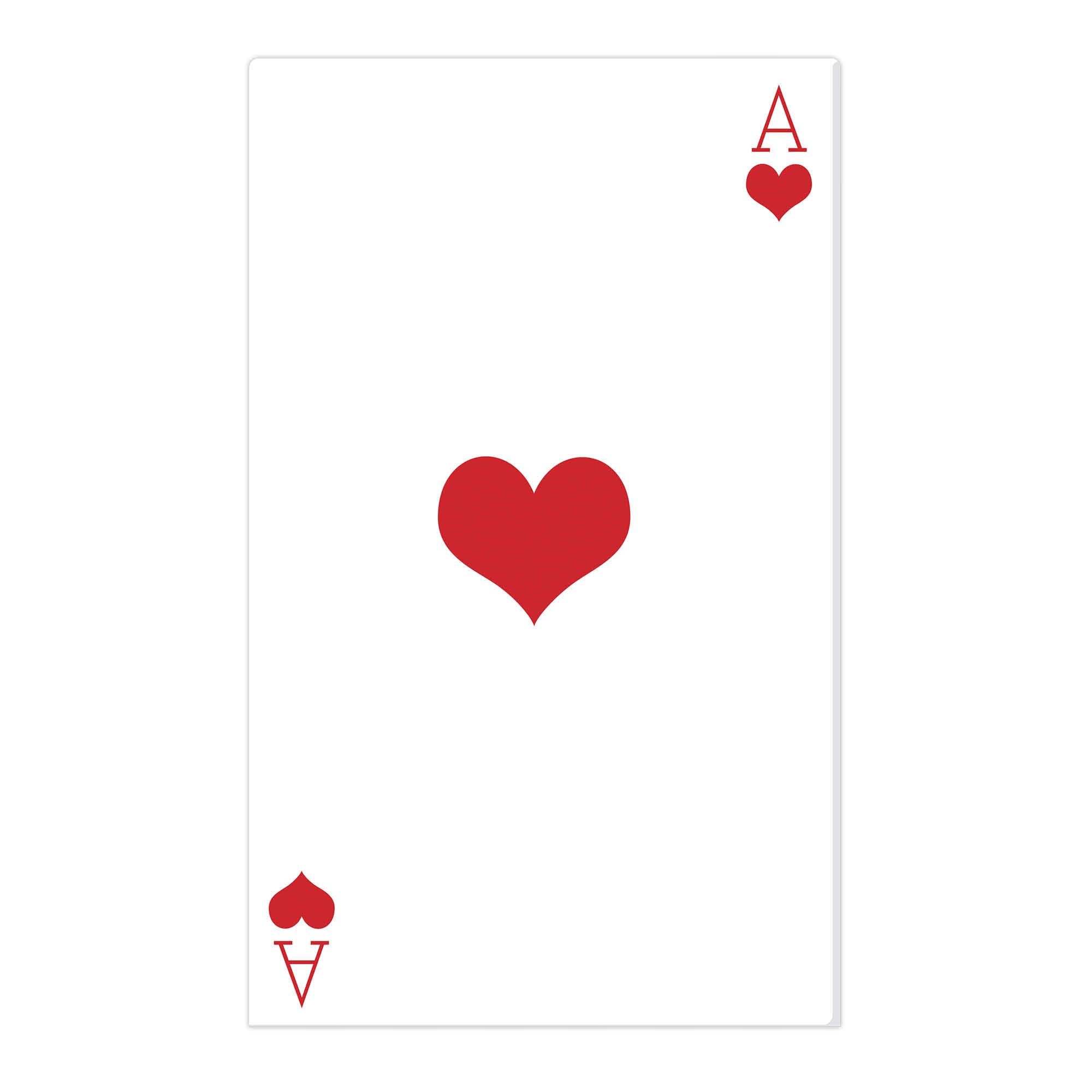 Ace of Hearts Playing Cards Cardboard Cutout 154cm Tall-Great for Casino Parties