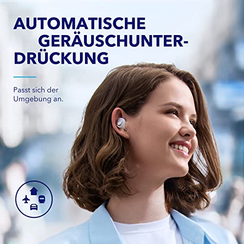 soundcore by Anker Space A40 Kabellose Earbuds, 50h Akku, Hi-Res Sound Weiß – Ansicht 3