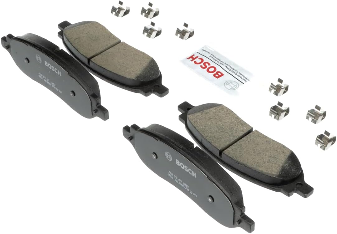 BOSCH BC1068 QuietCast Premium Ceramic Disc Brake Pad Set - Compatible with Select Ford F-150, F-250 Super Duty, F-350 Super Duty; REAR