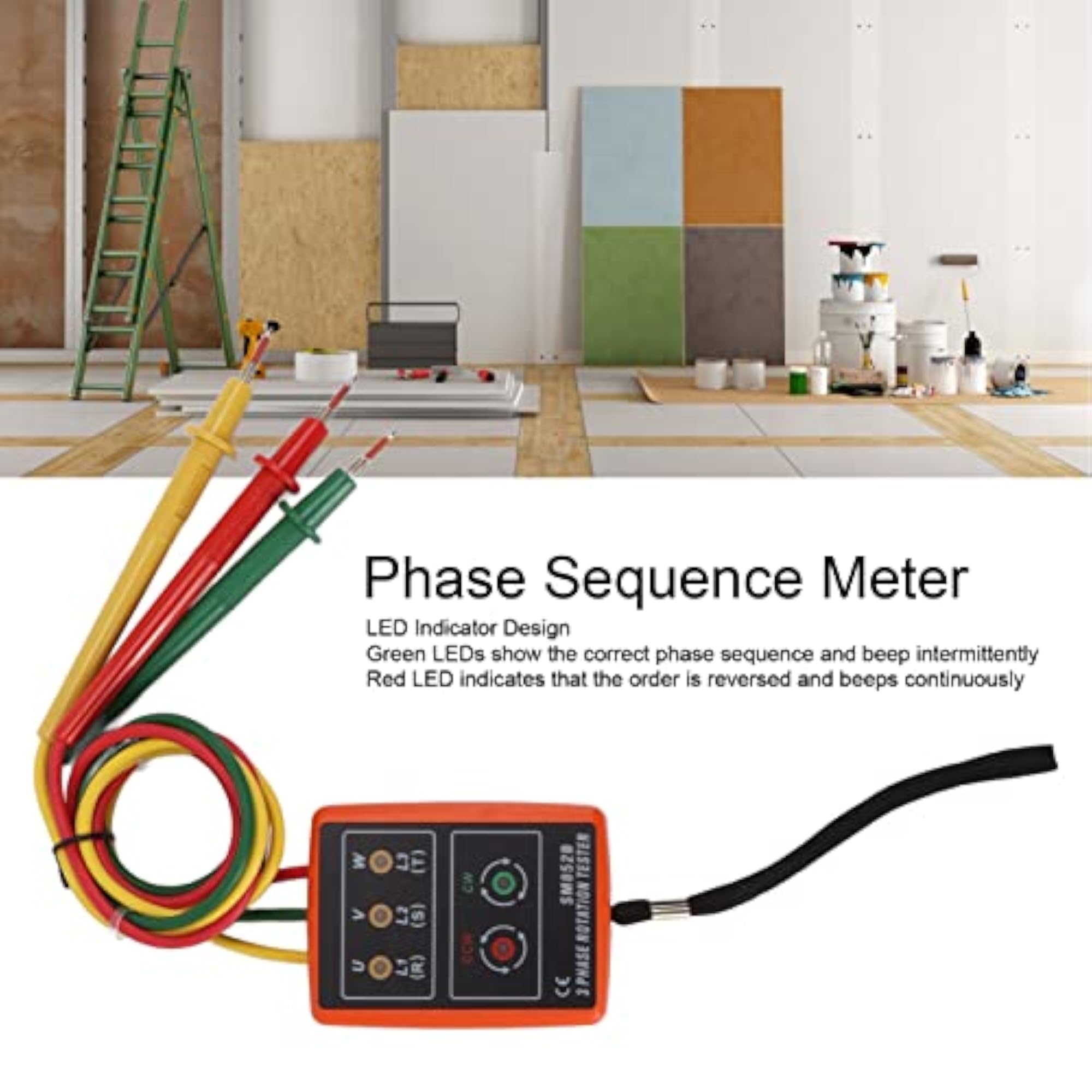 Three Phase Sequence Meter for AC Phase Rotation Testing
