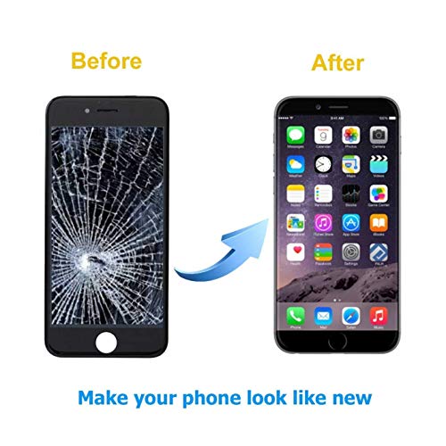 Ztr Lcd Touch Screen Digitizer Frame Assembly Full Set Lcd Touch Screen Replacement For Iphone 6 Plus 5.5 Inch (Black) #TOP4