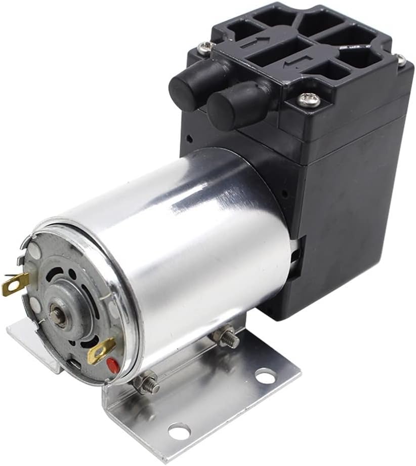 Power Pumps DC 12V Mini Vacuum Pump Low Noise 5L/min 65-120kpa with Bracket Vacuum Pump Negative Pressure Air Suction Pump Pump Accessories