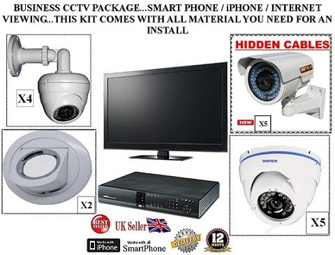 Digiteck TC41- BUSINESS CCTV PACKAGE 16 CHANNEL H.264 2TB DVR & 16 INDOOR &OUTDOOR CCTV SECURITY CAMERA
