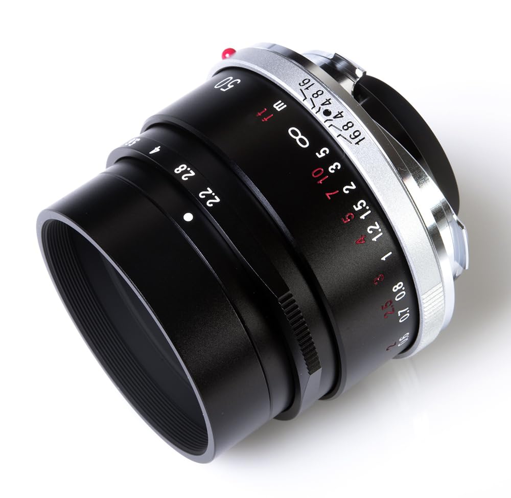 Amazon.com : Voigtlander 50mm F2.2 Color Skopar Black for M