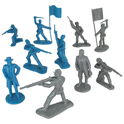 Bmc Civil War Plastic Army Men - 26Pc Battle Of Appomattox Soldier Figures #TOP4