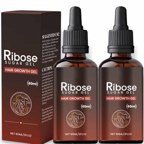 2-Deoxy-D-Ribose Sugar Gel Hair Growth Serum for Men and Women Hair Loss - 60ml (2Bottle)